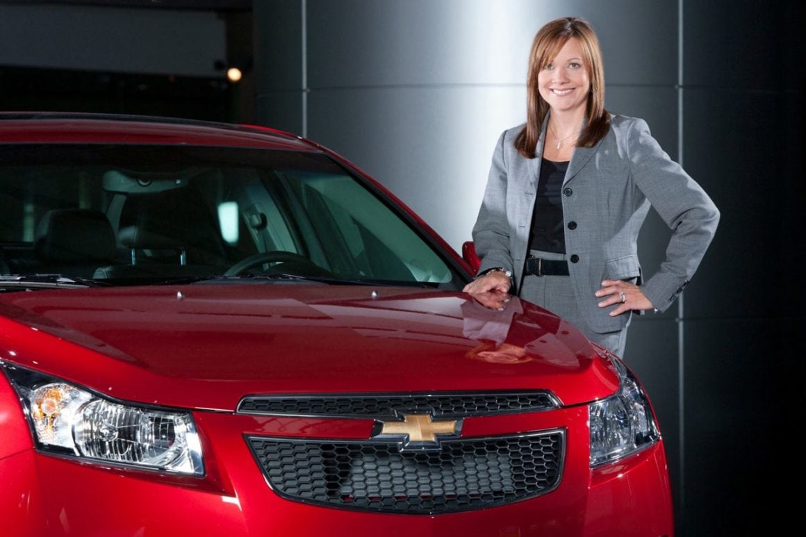 Dec. 10, 2013 - Detroit, Michigan, U.S. - General Motors named 33-year company veteran Mary Barra as CEO. Barra will become the first female CEO of a U.S. car company. PICTURED: Sept. 2, 2010 - General Motors Senior Vice President Global Product Development MARY BARRA with a 2011 Chevrolet Cruze at GM World Headquarters. (Credit Image: © John F. Martin/General Motors/ZUMAPRESS.com)