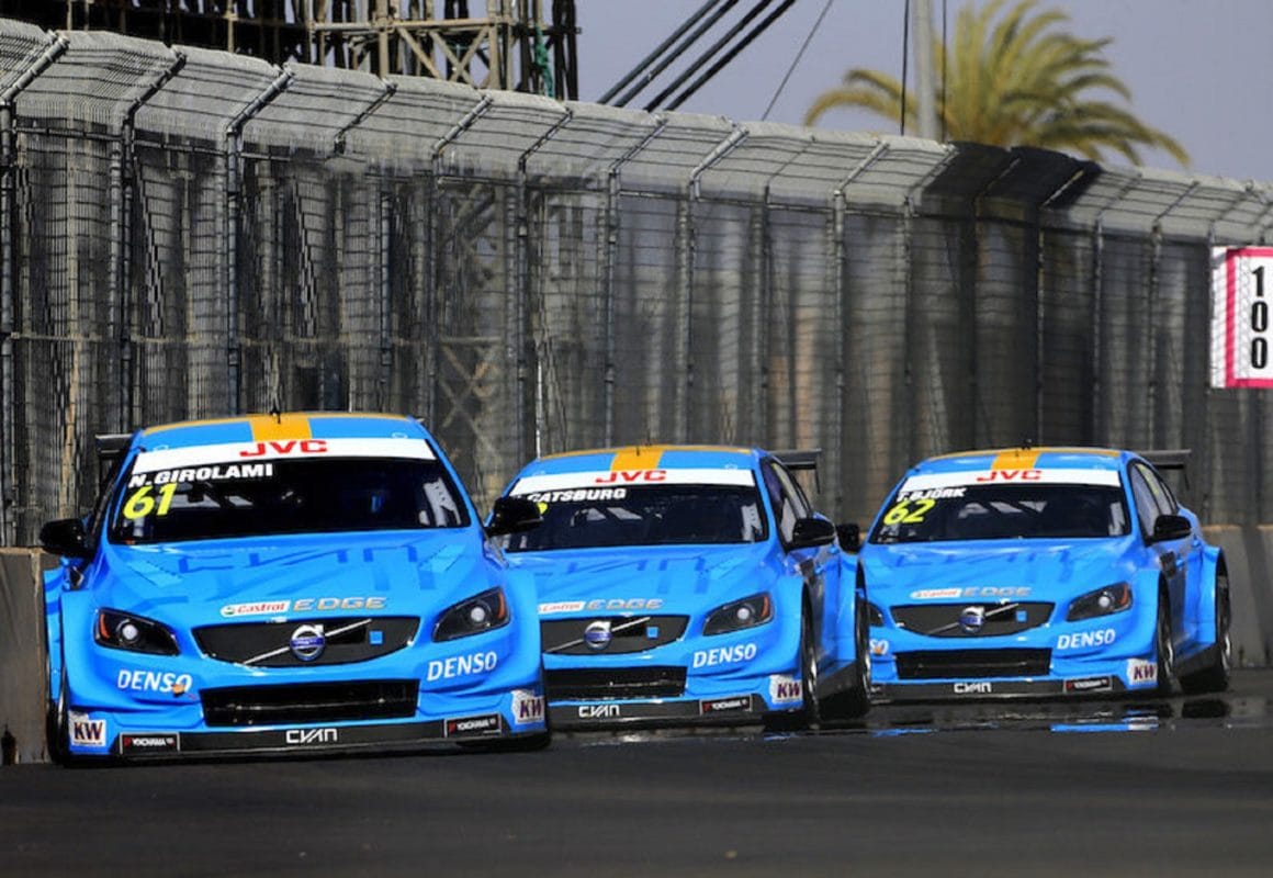 61 GIROLAMI Nestor (arg) Volvo S60 Polestar team Polestar Cyan Racing action 62 BJORK Thed (swe) Volvo S60 Polestar team Polestar Cyan Racing action 63 CATSBURG Nicky (ned) Volvo S60 Polestar team Polestar Cyan Racing action during the 2017 FIA WTCC World Touring Car Race of Morocco at Marrakech, from April 7 to 9 - Photo Paulo Maria / DPPI